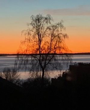 Aften solnedgang