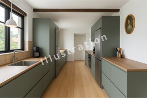 Illustration køkken